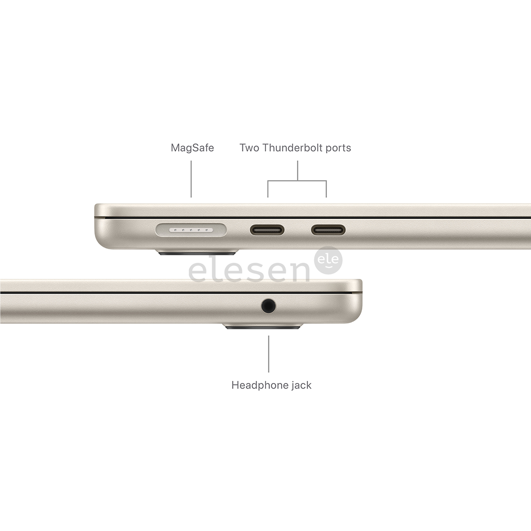 Apple MacBook Air 13'' (2024), M3 8C/10C, 24 GB, 512 GB, RUS, starlight - Notebook Item - MC8P4RU/A