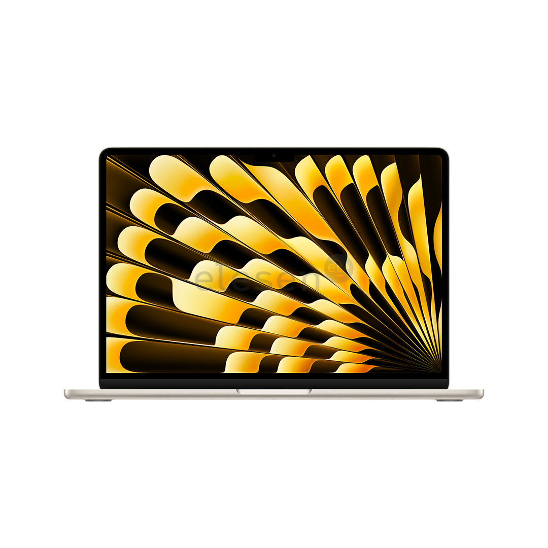 Apple MacBook Air 13'' (2024), M3 8C/8C, 16 GB, 256 GB, SWE, starlight - Nešiojamas kompiuteris