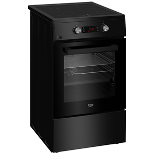 Beko, 60 L, plotis 50 cm, juoda - Viryklė