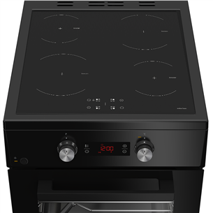 Beko, 60 L, plotis 50 cm, juoda - Viryklė
