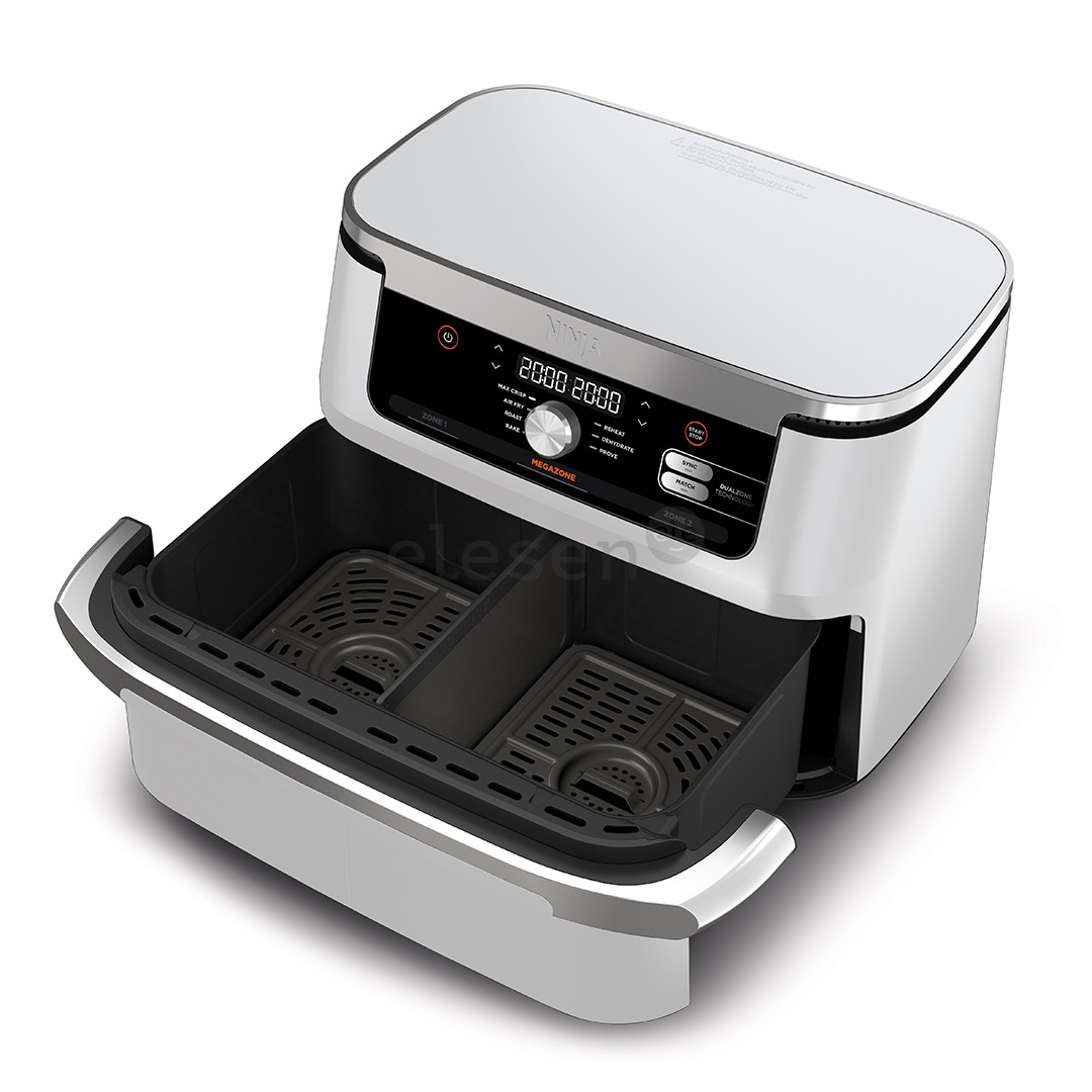 Ninja Foodi FlexDrawer Dual, 10.4 L, 2470 W, balta - Karšto oro gruzdintuvė