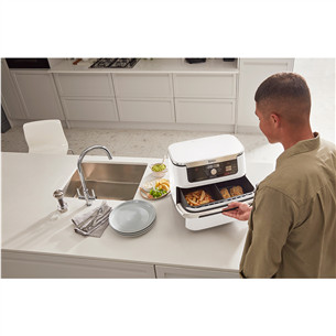 Ninja Foodi FlexDrawer Dual, 10.4 L, 2470 W, balta - Karšto oro gruzdintuvė