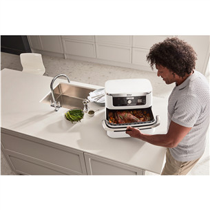 Ninja Foodi FlexDrawer Dual, 10.4 L, 2470 W, balta - Karšto oro gruzdintuvė