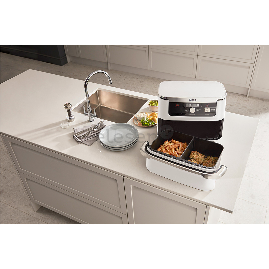 Ninja Foodi FlexDrawer Dual, 10.4 L, 2470 W, balta - Karšto oro gruzdintuvė