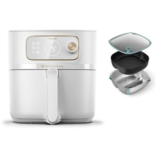 Philips, Airfryer Combi XXL Connected, 8.3 L, 2200 W, white - Airfryer + steaming accessory