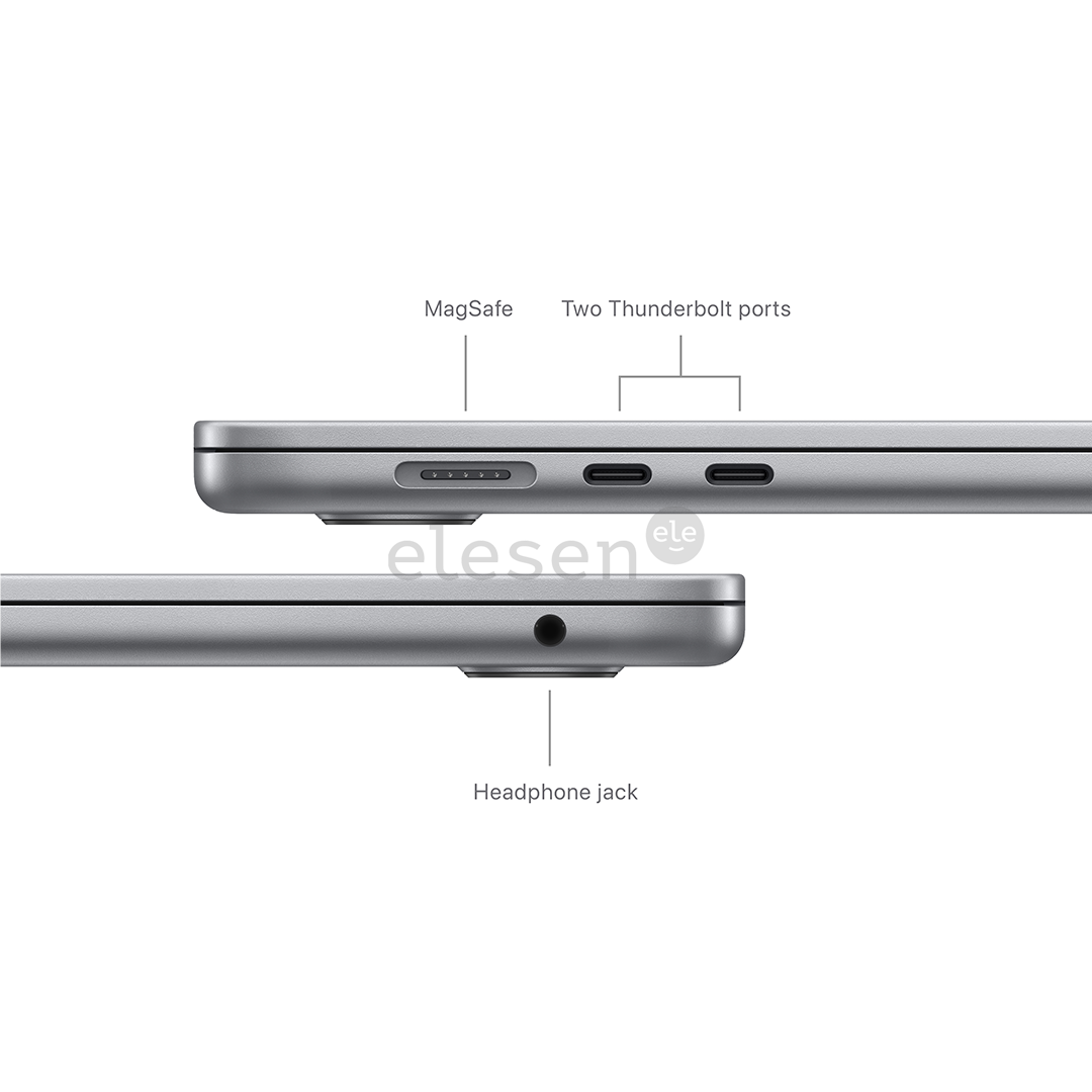 Apple MacBook Air 15'' (2024), M3 8C/10C, 16 GB, 256 GB, ENG, space gray - Notebook