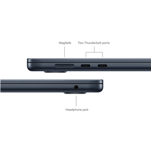 Apple MacBook Air 15'' (2024), M3 8C/10C, 24 GB, 512 GB, RUS, midnight - Notebook Item - MC9L4RU/A