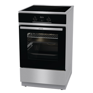 Gorenje, 70 L, plotis 50 cm, inox - Indukcinė viryklė su elektrine orkaite