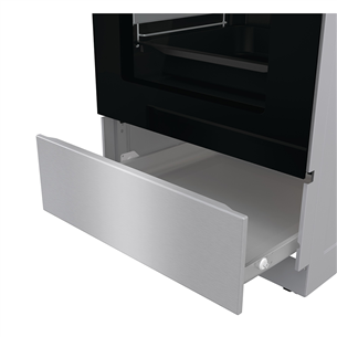 Gorenje, 70 L, plotis 50 cm, inox - Indukcinė viryklė su elektrine orkaite