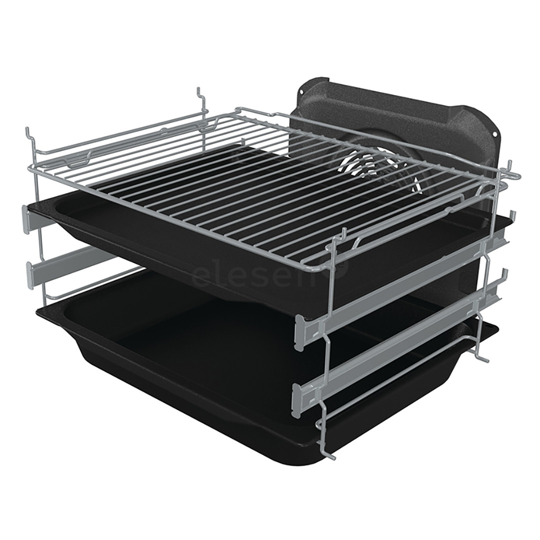 Gorenje, 70 л, ширина 50 см, нерж. сталь - Индукционная плита с электрической духовкой