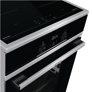 Gorenje, 70 L, plotis 50 cm, inox - Indukcinė viryklė su elektrine orkaite