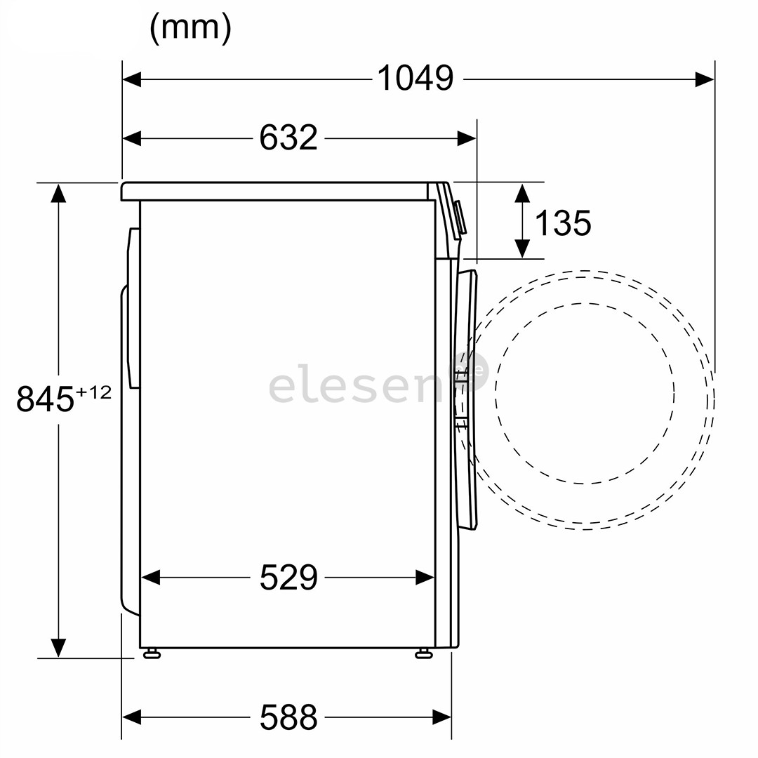 Bosch Series 6, 9 kg, depth 58.8 cm, 1400 rpm - Front load washing machine