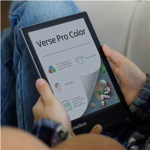 PocketBook Verse Pro Color, 6'', 16 GB, juoda - Elektroninė skaityklė