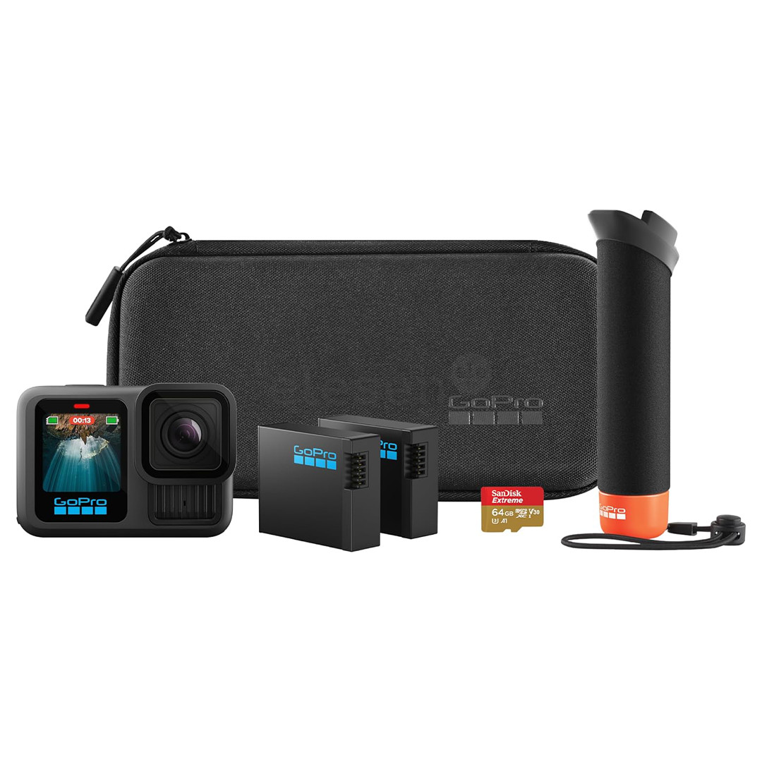 GoPro Hero13 Black Accessories bundle, black - Adventure camera