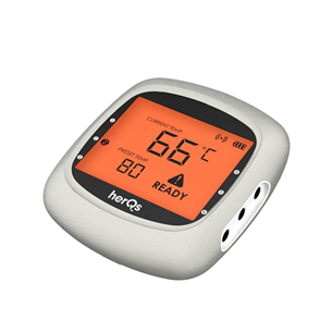 HerQs EasyBBQ, light gray - Smart cooking thermometer HERQS001