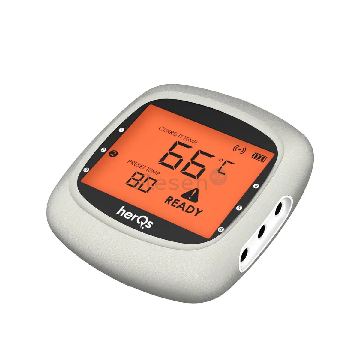 HerQs EasyBBQ, light gray - Smart cooking thermometer