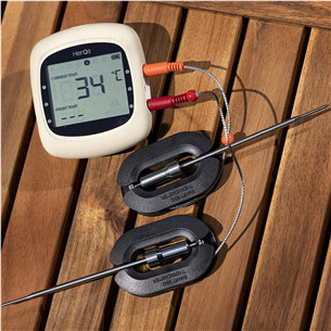 HerQs EasyBBQ, light gray - Smart cooking thermometer