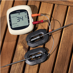 HerQs EasyBBQ, light gray - Smart cooking thermometer