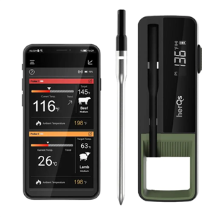 HerQs Single Max, black - Wireless cooking thermometer