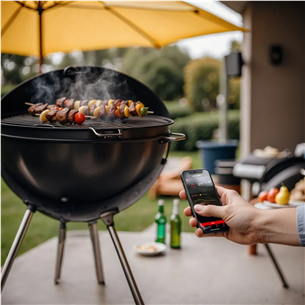 HerQs Single Max, black - Wireless cooking thermometer