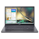 Acer Aspire 5 A515-57-50UR, 15.6'', FHD, i5, 32 GB, 512 GB, ENG, pilkas – Nešiojamas kompiuteris