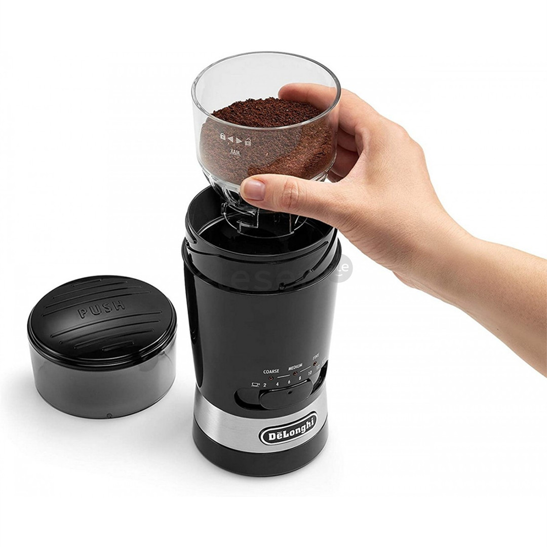 DeLonghi, juodas - Kavos malūnėlis