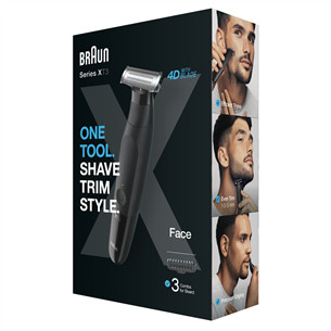 Braun, juodas - Kūno ir barzdos skustuvas