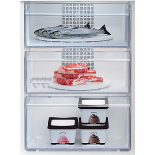 Beko, NoFrost, 266 L, aukštis 182 cm, tamsiai pilkas - Šaldytuvas