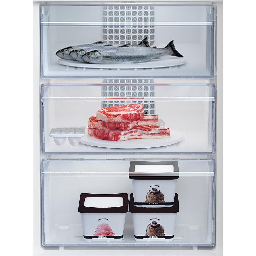 Beko, NoFrost, 266 L, aukštis 182 cm, tamsiai pilkas - Šaldytuvas