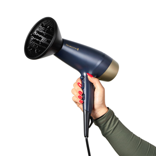 Remington Sapphire Luxe, 2200W, tamsiai mėlynas - Plaukų džiovintuvas