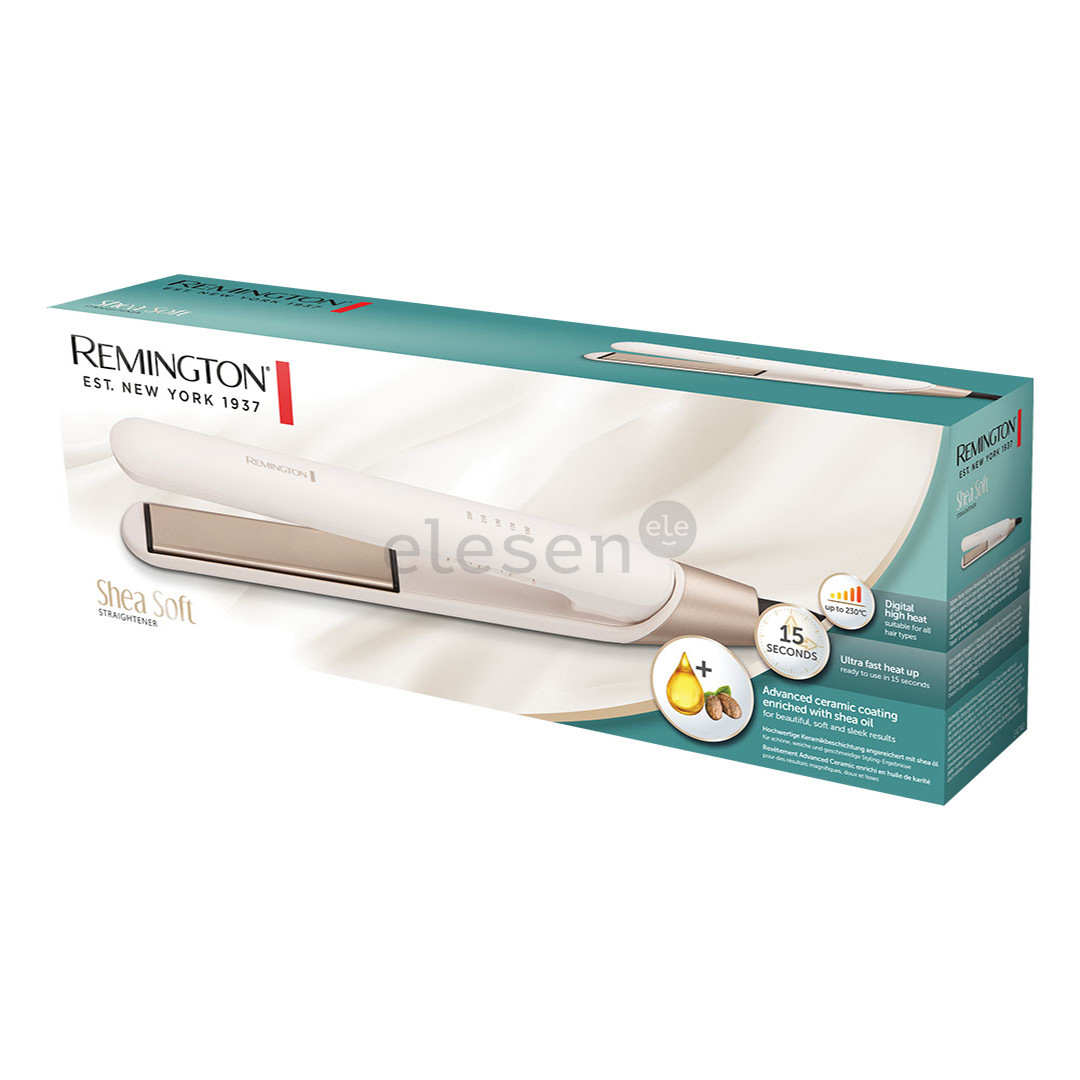 Remington Shea Soft, 150-230ºC, smėlio spalvos - Plaukų tiesinimo žnyplės