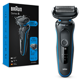 Braun Series 5 51-B1000s, Wet & Dry, juoda/mėlyna – Barzdaskutė