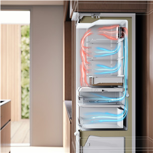 Asko, No Frost, 229 L, height 178 cm - Built-in refrigerator