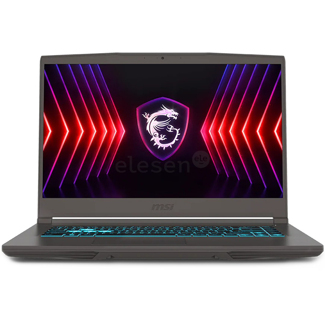 MSI Thin 15, 15,6'', FHD, 144 Hz, i5, 16 GB, 512 GB, RTX 4050, tamsiai pilkas – Nešiojamas kompiuteris