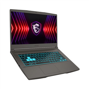 MSI Thin 15, 15,6'', FHD, 144 Hz, i5, 16 GB, 512 GB, RTX 4050, tamsiai pilkas – Nešiojamasis kompiuteris