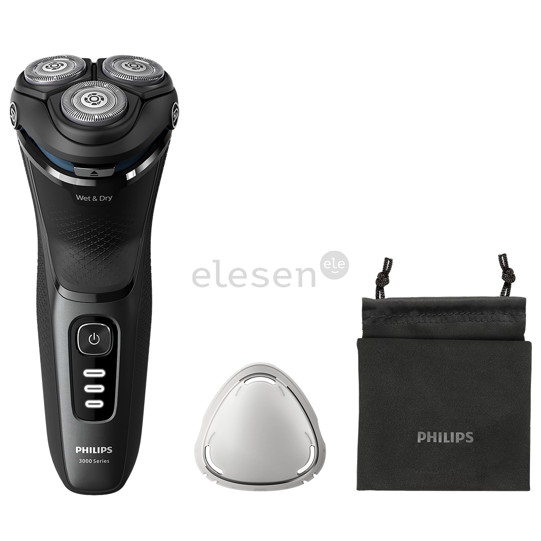 Philips 3000 Series, Wet & Dry, pilka - Barzdaskutė