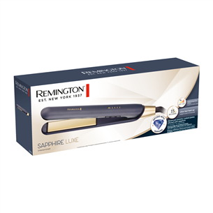 Remington Sapphire Luxe, 150-230°C, tamsiai mėlynos - Plaukų tiesinimo žnyplės