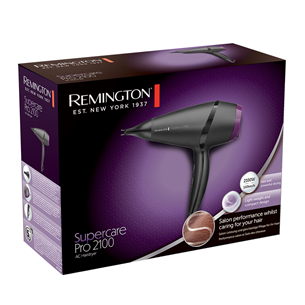 Remington Supercare Pro 2100 AC, 2100W, juodas - Plaukų džiovintuvas