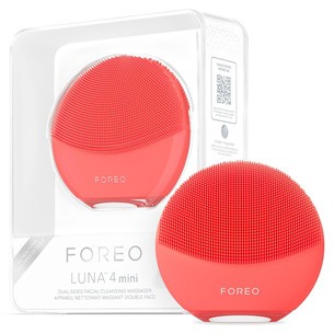 Foreo Luna 4 mini, raudonas - Veido valymo prietaisas LUNA4MINI.CORAL