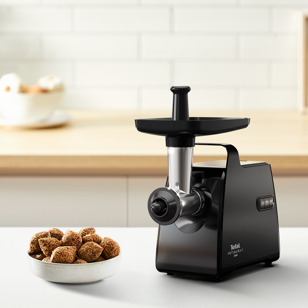 Tefal HV7 Plus 6-in-1, juoda - Mėsmalė
