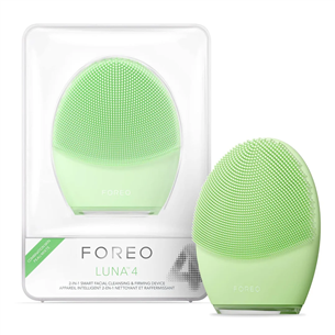 Foreo Luna 4, combination skin, žalias - Veido valymo įrenginys LUNA4.COMBINATION