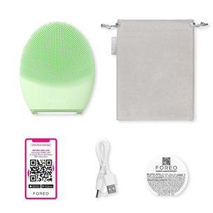 Foreo Luna 4, combination skin, žalias - Veido valymo įrenginys