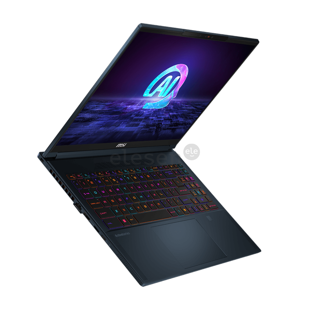 MSI Stealth 16 AI Studio 20Y Anniversary Edition, 16'', 240 Hz, QHD+, Ultra 9, 16 GB, 1 TB, RTX 4070, ENG, star blue - Notebook bundle