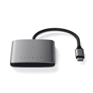 Satechi 4-Port USB-C Hub, Power Delivery, pilkas - USB šakotuvas