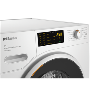 Miele 125 Edition, 8 kg, gylis 60 cm, 1400 rpm - Skalbimo mašina
