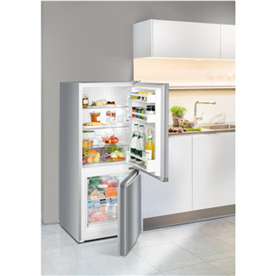 Liebherr, SmartFrost, 210 L, aukštis 138 cm, sidabro spalvos - Šaldytuvas