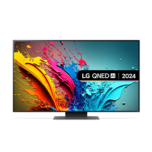 Televizorius LG QNED86, 55'', 4K UHD, QNED, juodas Prekė - 55QNED86T3A.AEU 55QNED86T3A.AEU