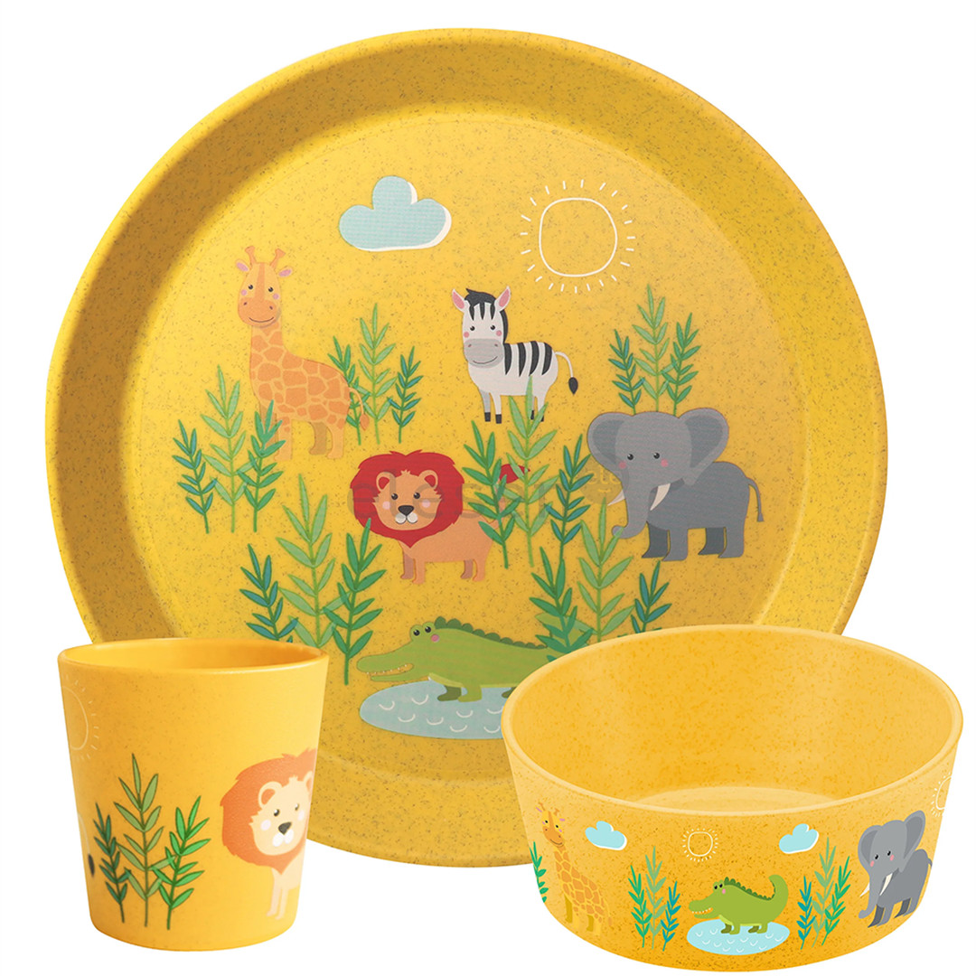 Koziol CONNECT AFRICA, 3 pcs - Children's tableware set