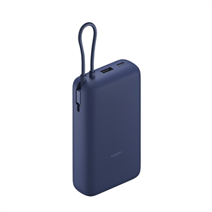 Xiaomi 33W Power Bank, 20000 mAh, integruotas laidas, mėlyna - Išorinė baterija