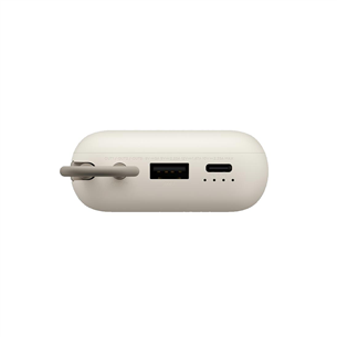 Xiaomi Power Bank, integruotas laidas, 10000 mAh, smėlio - Išorinė baterija